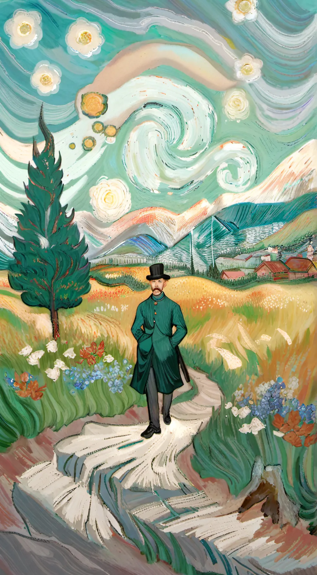 ai character: Sick aku! background