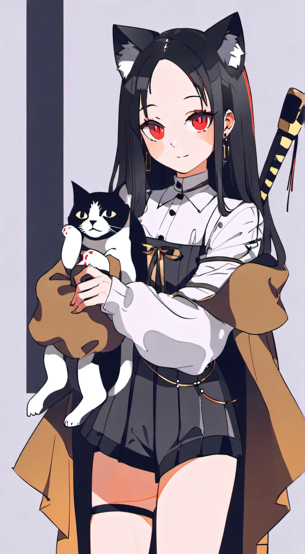 ai character: niña y gatito😍 background