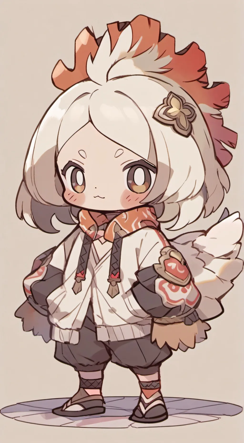 ai character: Chicken Shelly background