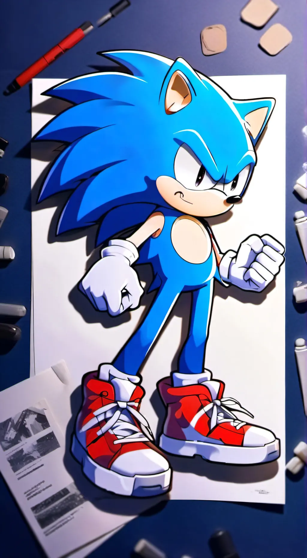 ai character: sonadow background