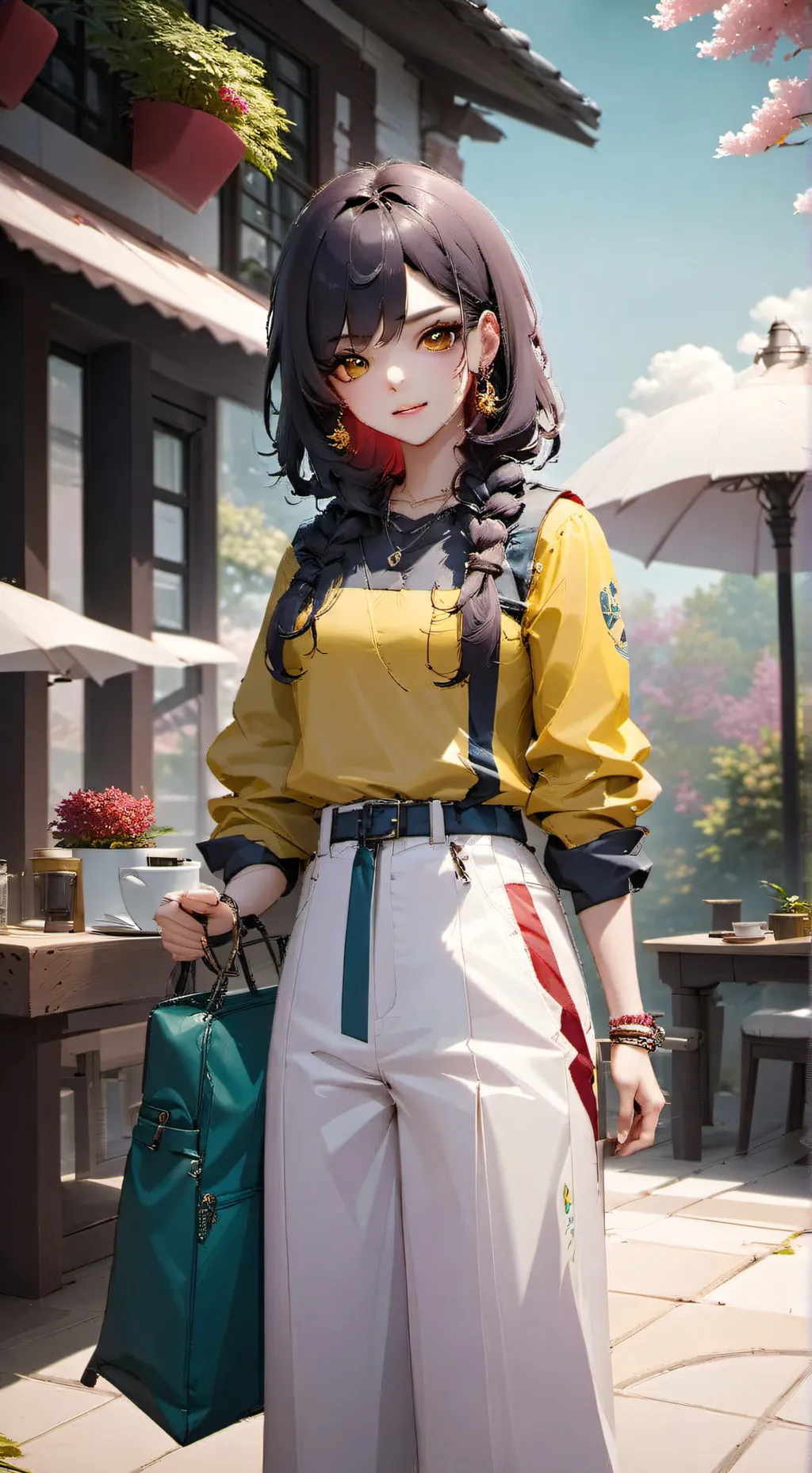 ai character: Ana Yamila  background