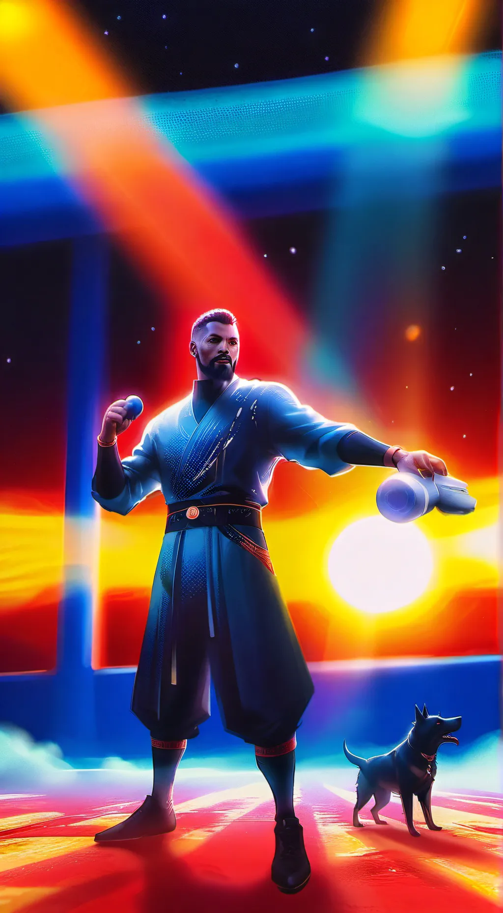 ai character: Squid game  background