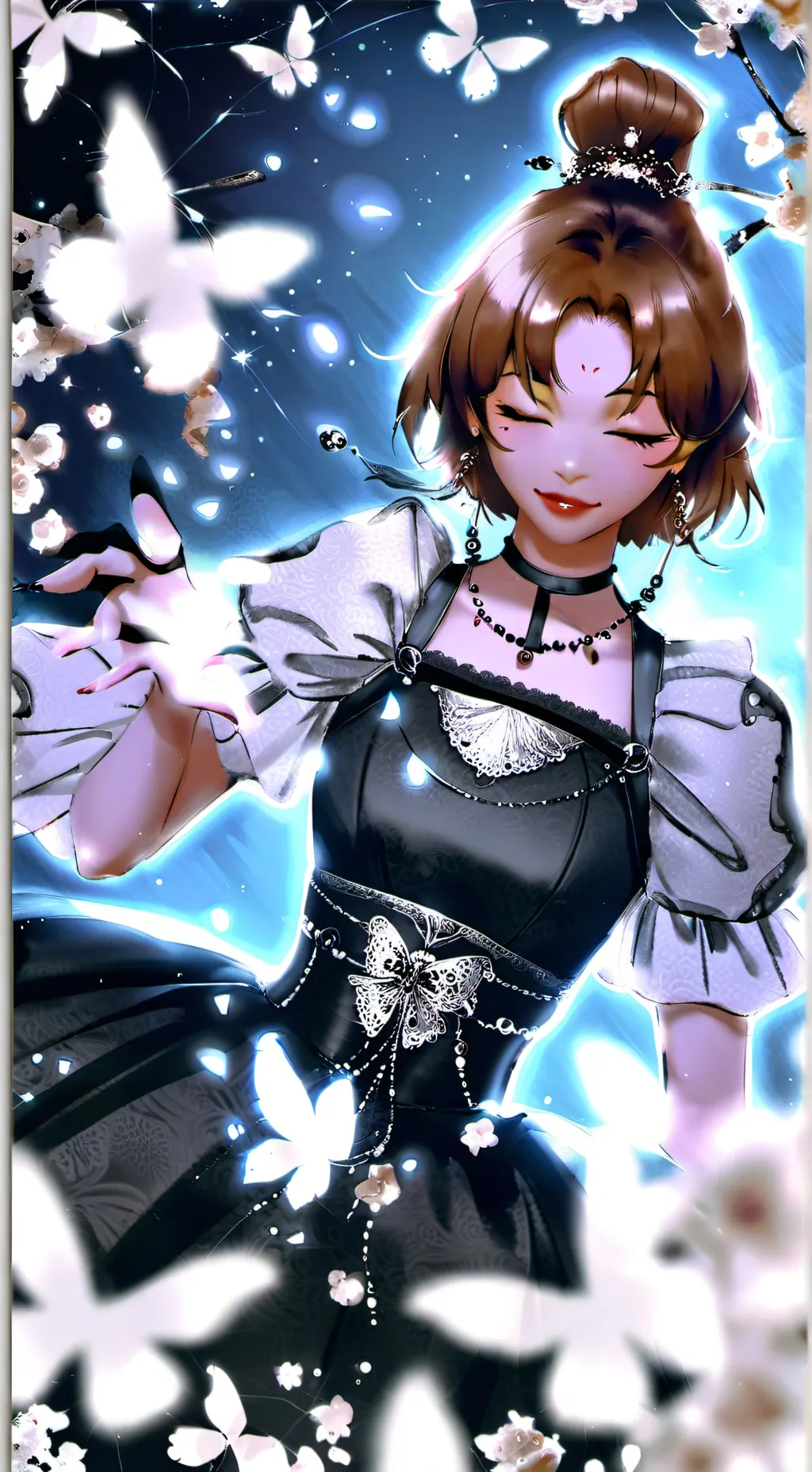 ai character: Ashley  background