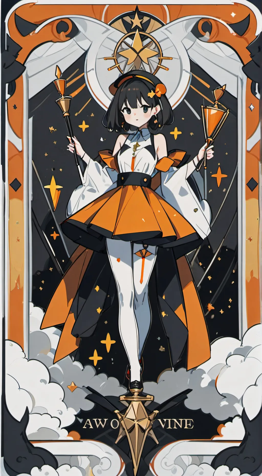 ai character: Orange Pearl background