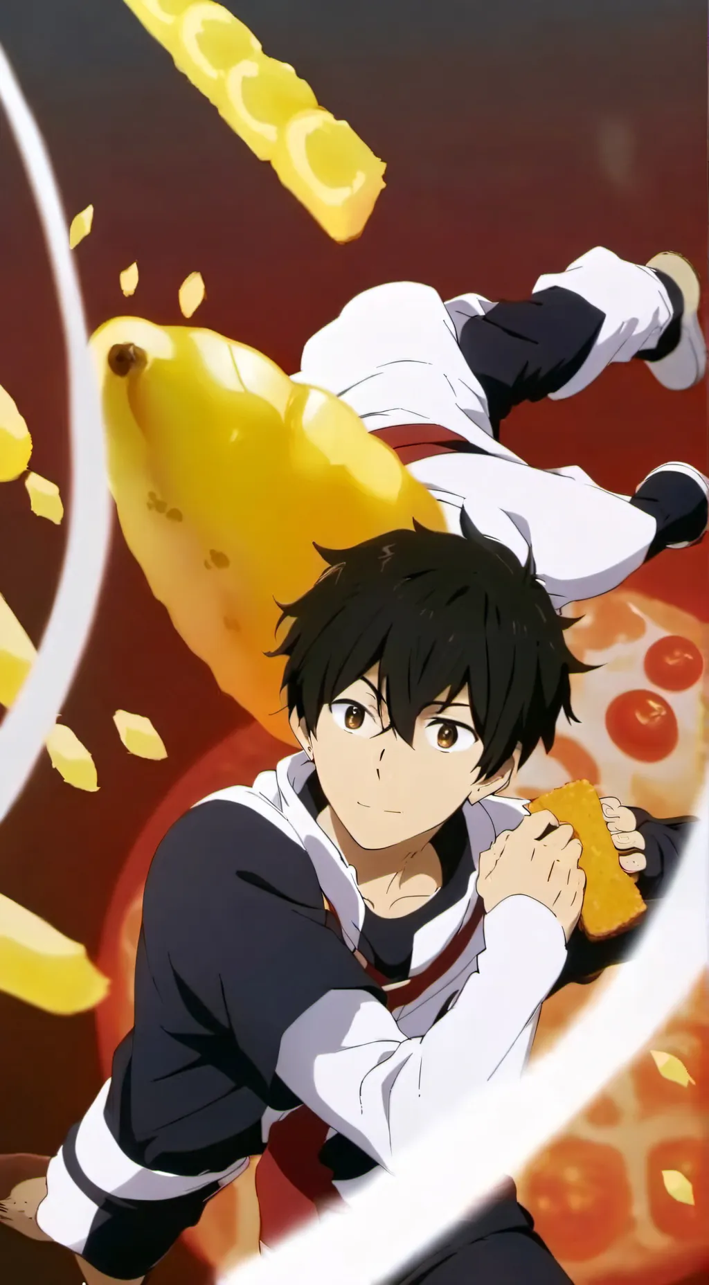 ai character: Food Fight background