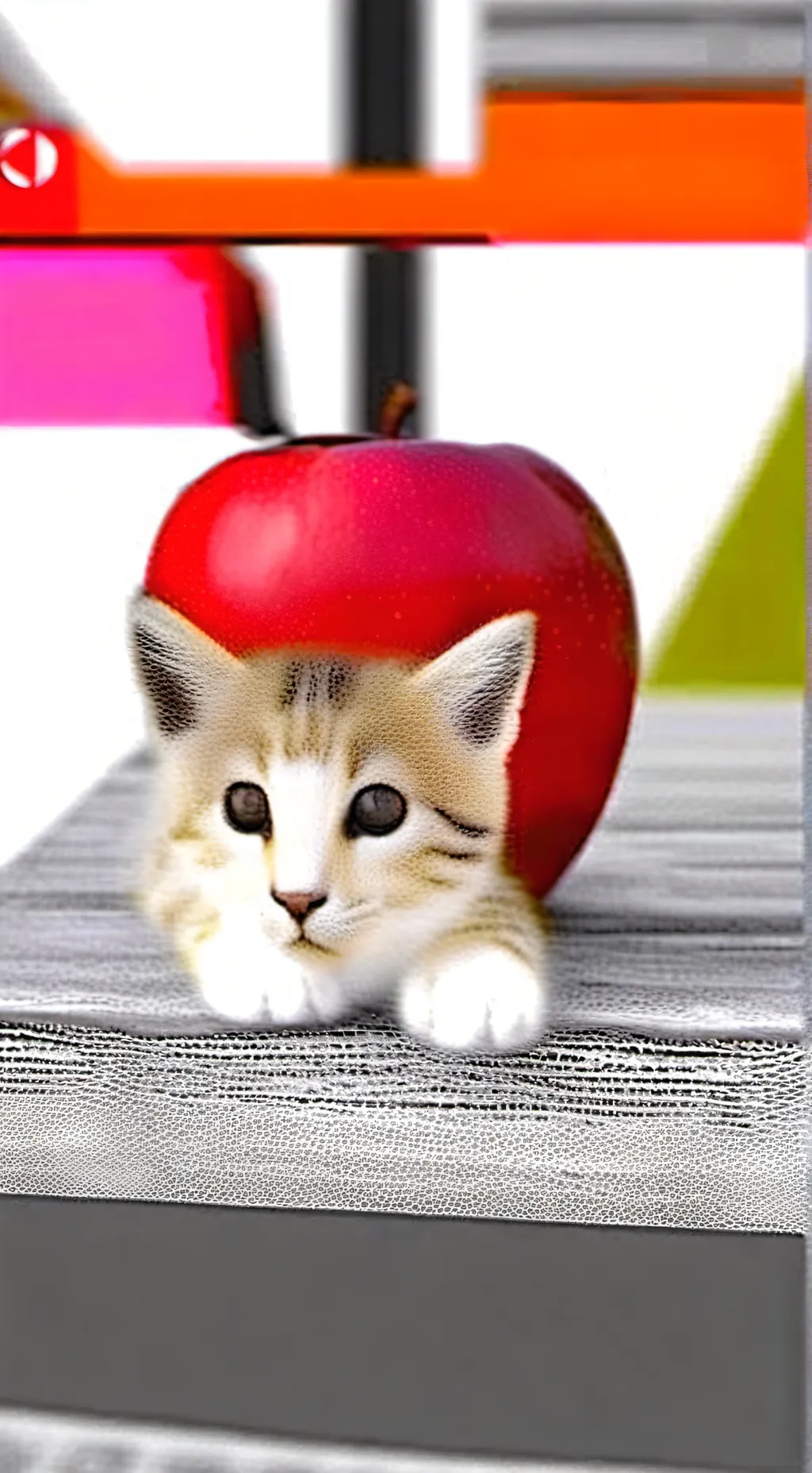 ai character: Apple cat background