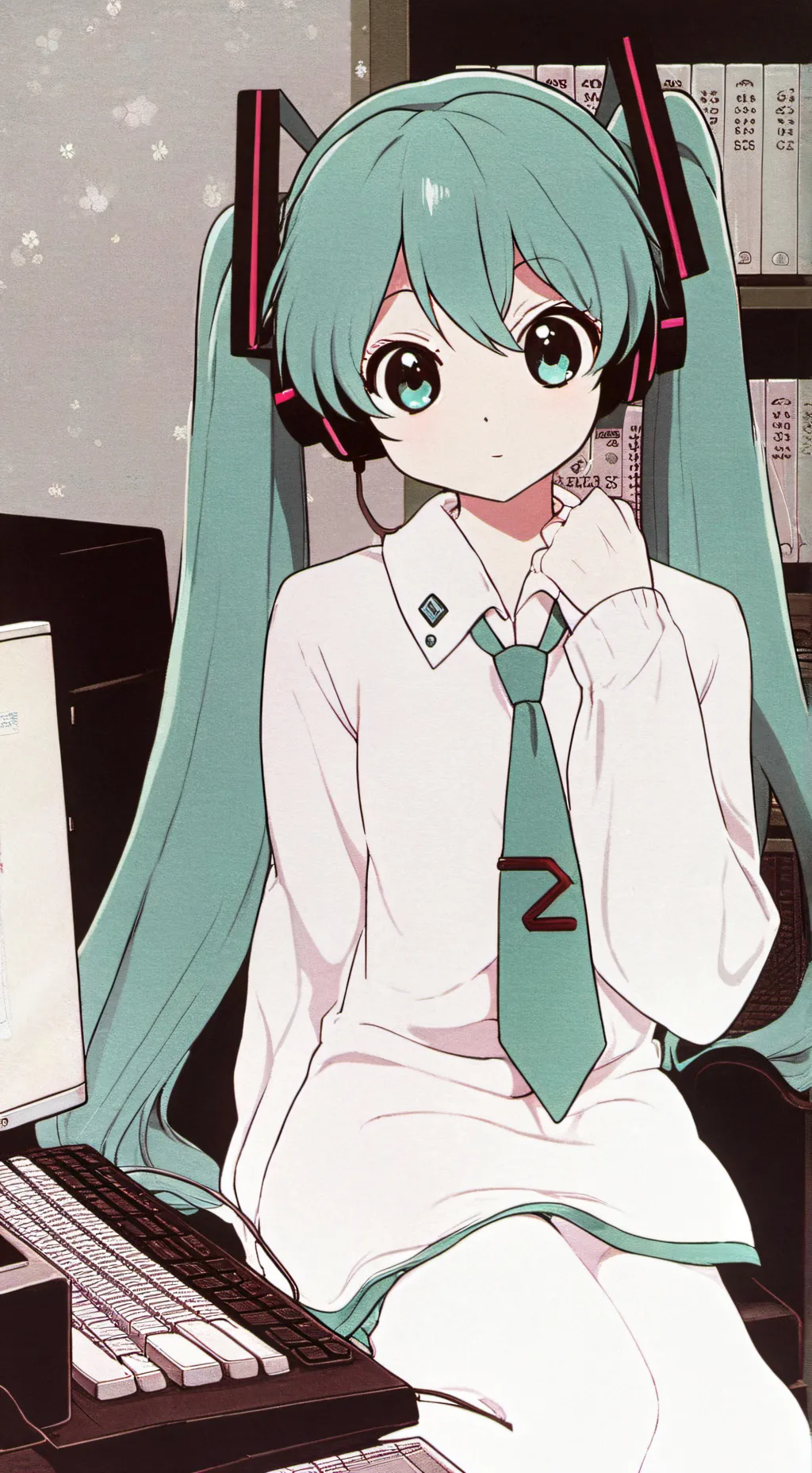 ai character: Hatsune Miku background