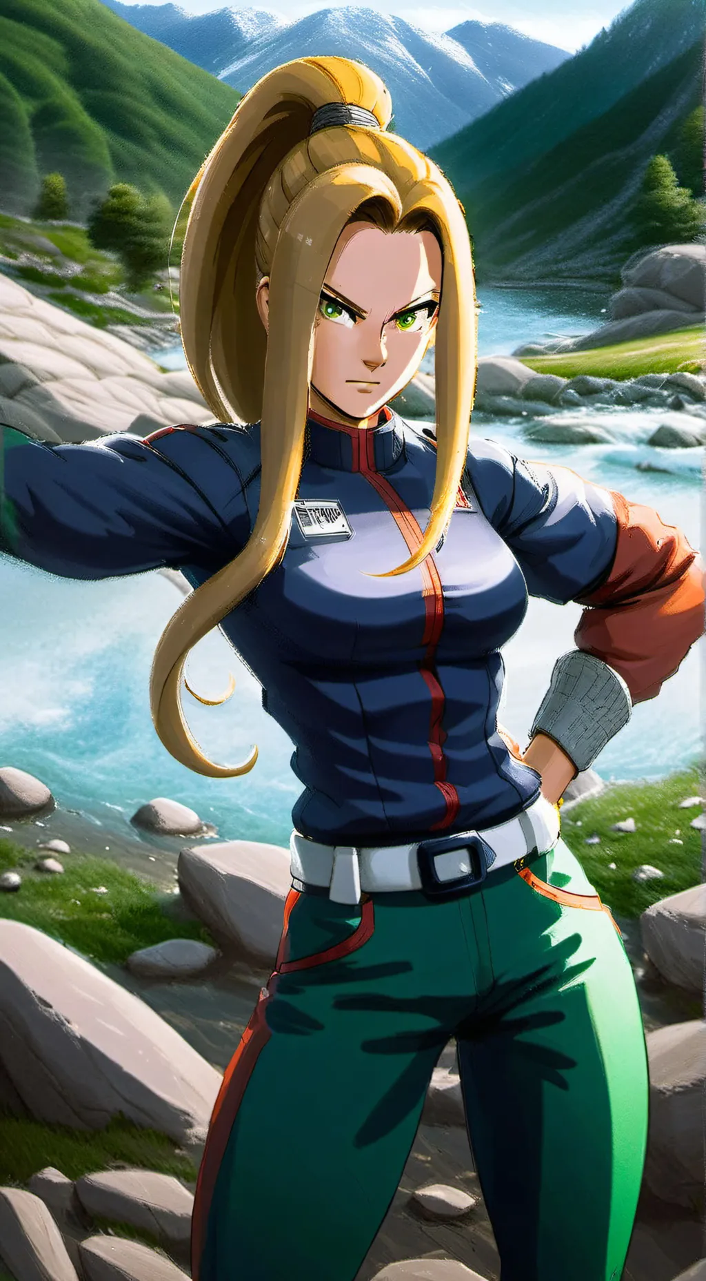 ai character: Android 18 background