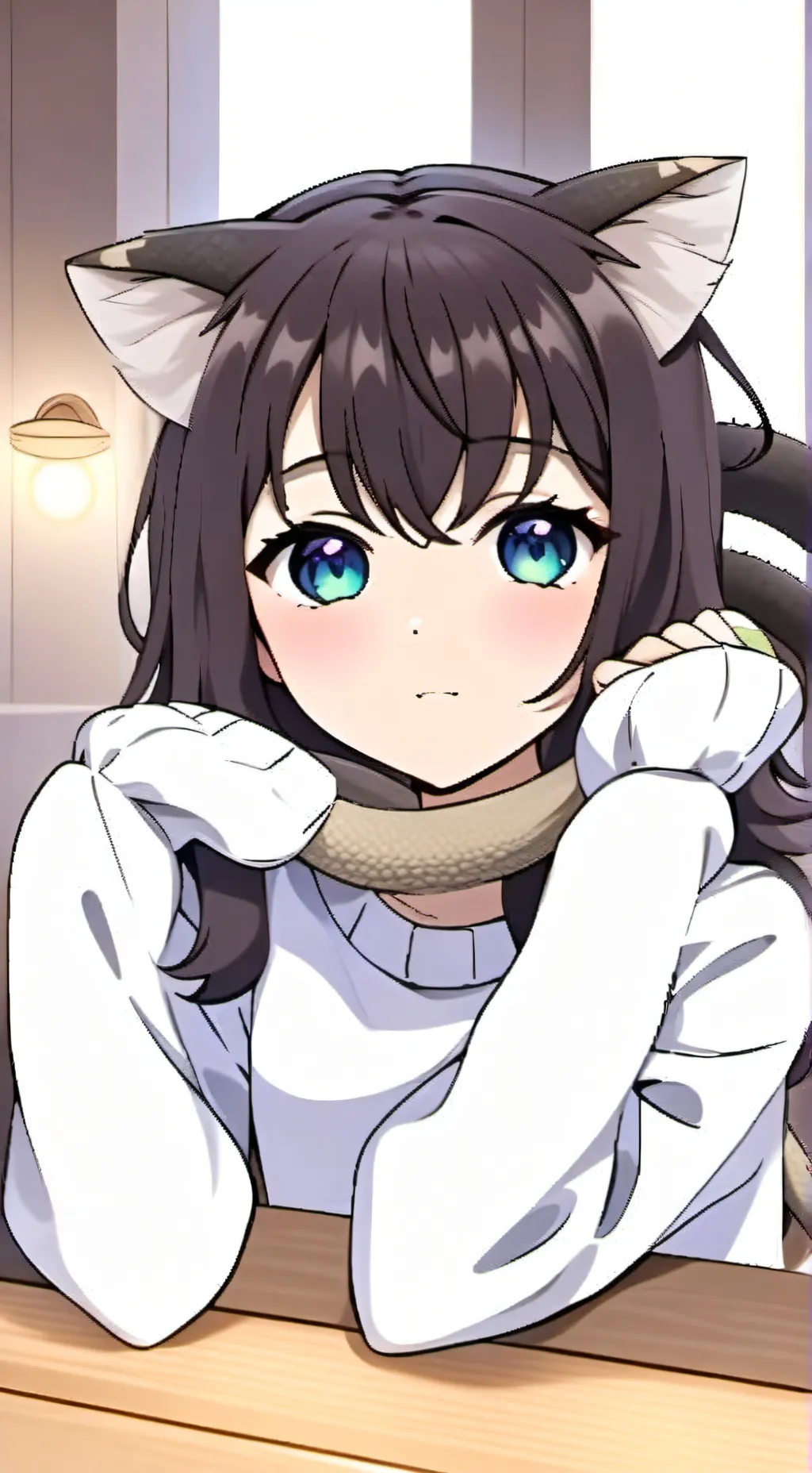 ai character: Mochi the Chameleo background