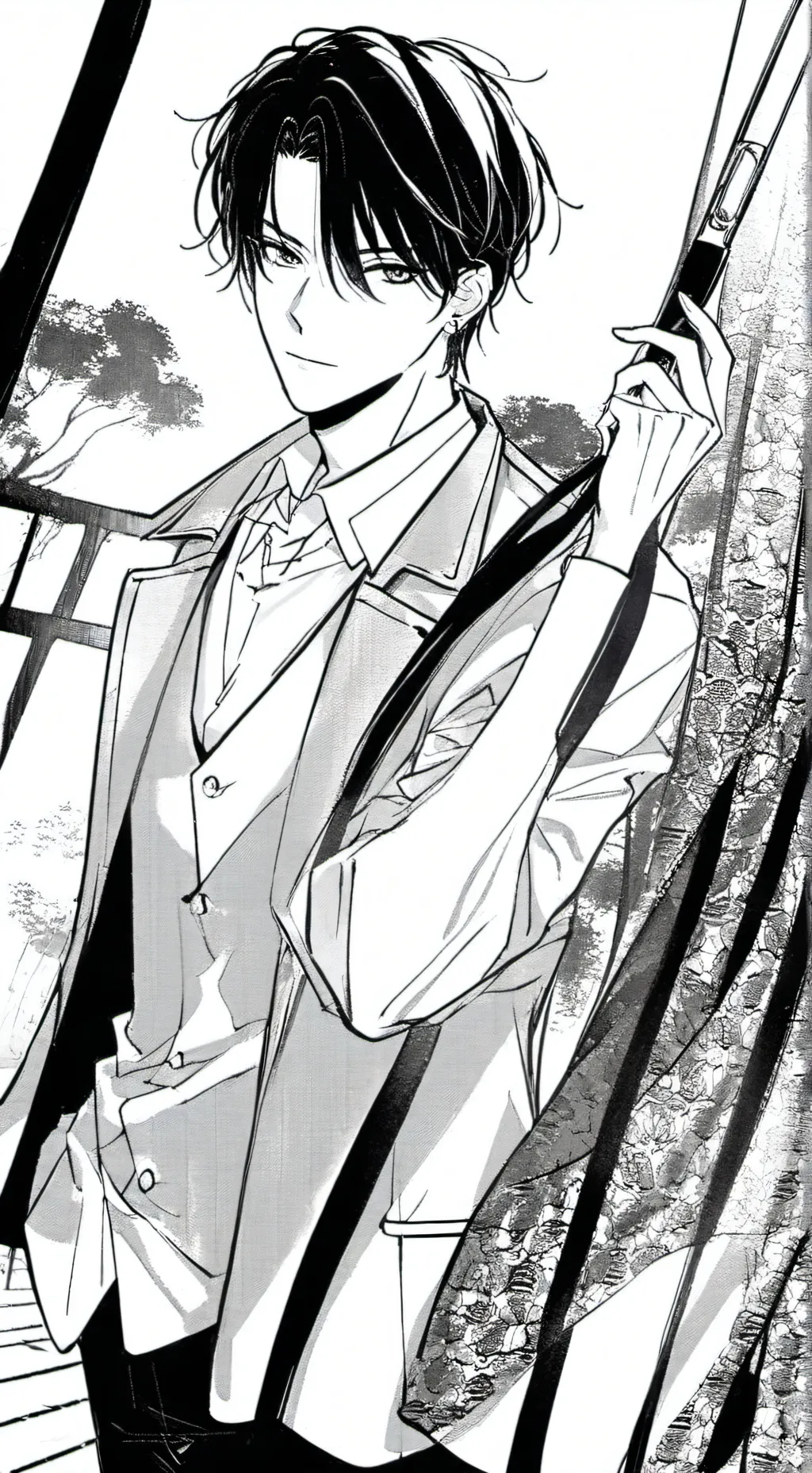 ai character: ser feliz  background