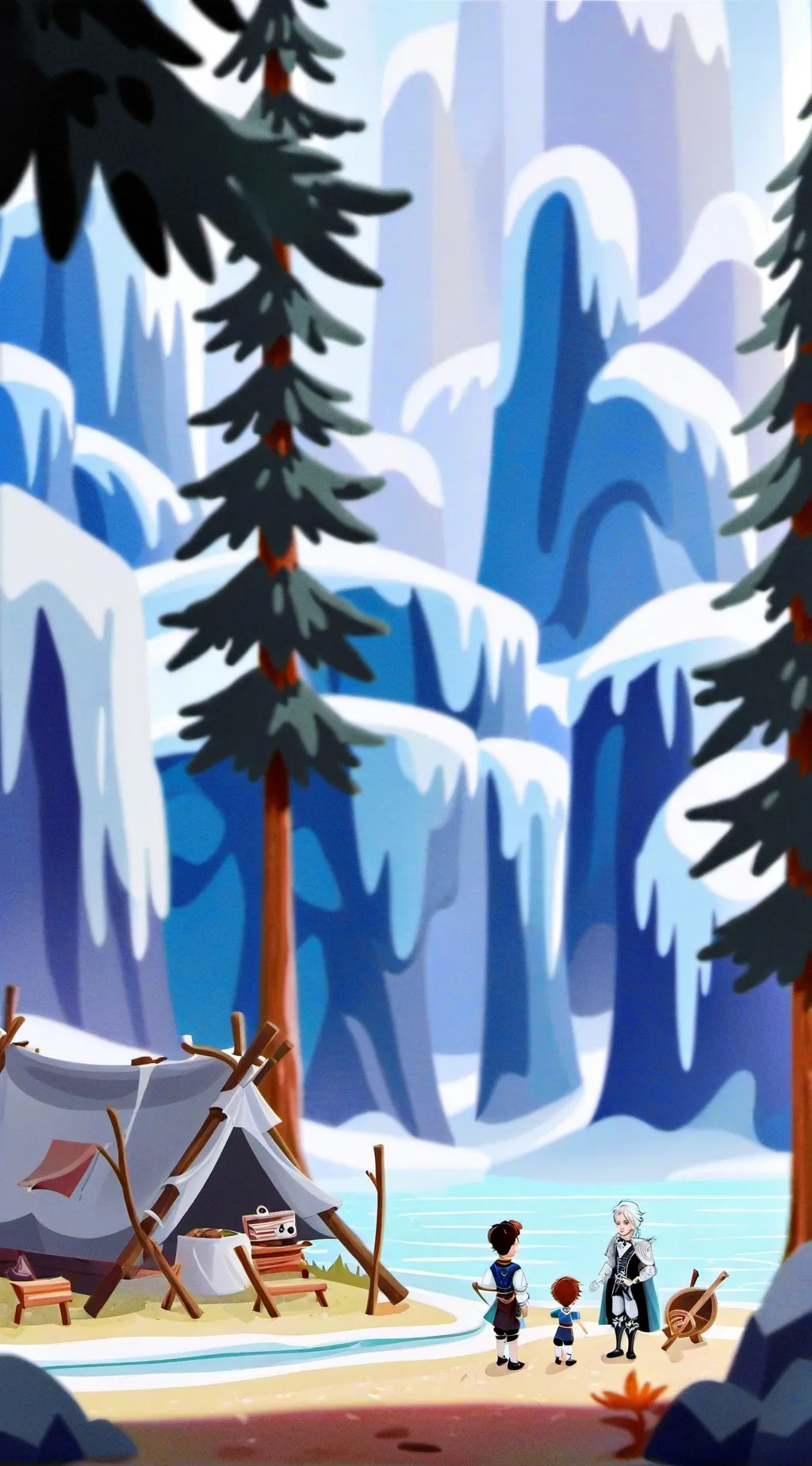 ai character: secret siren background