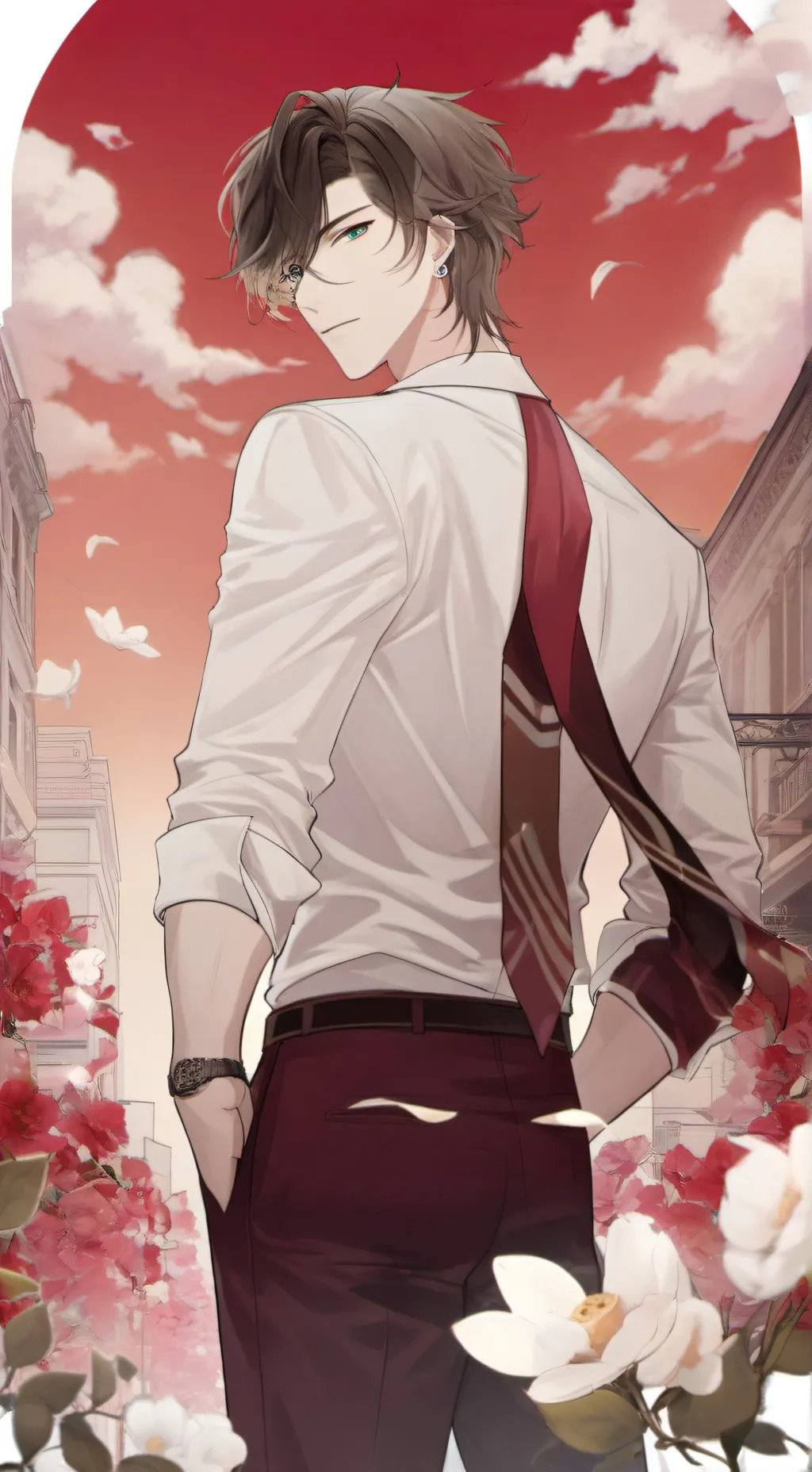 ai character: YURI HANAMICHI background