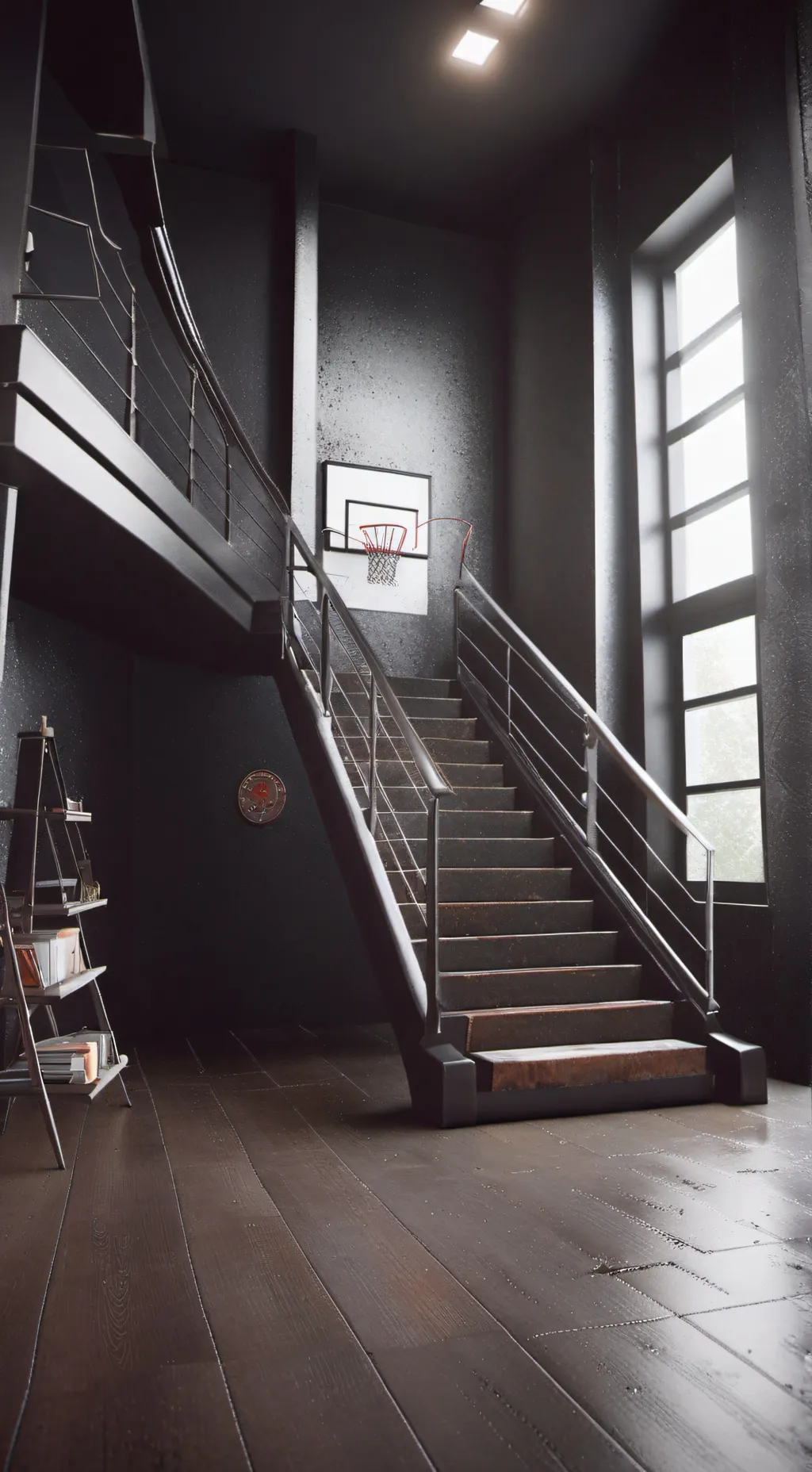 ai character: New school  background