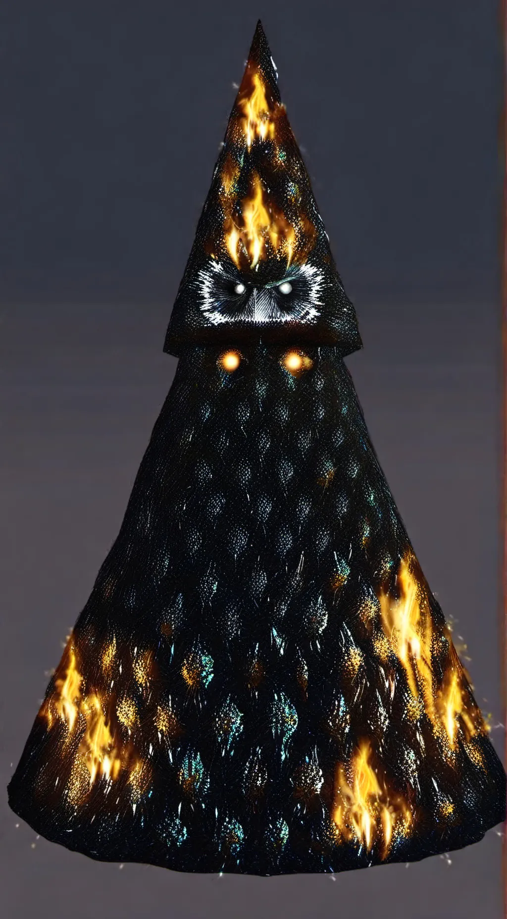 ai character: scary figure  background