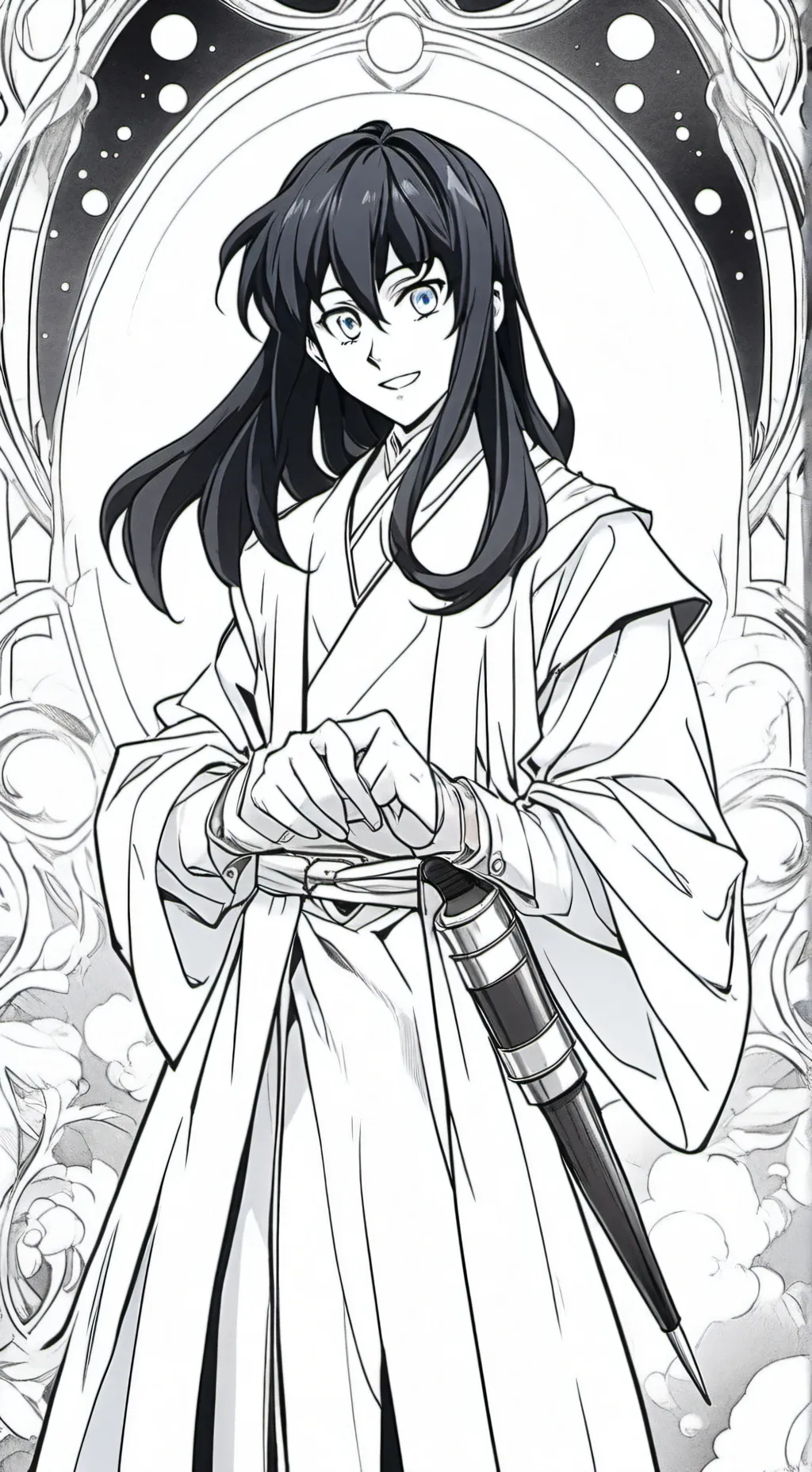 ai character: Muichiro  background