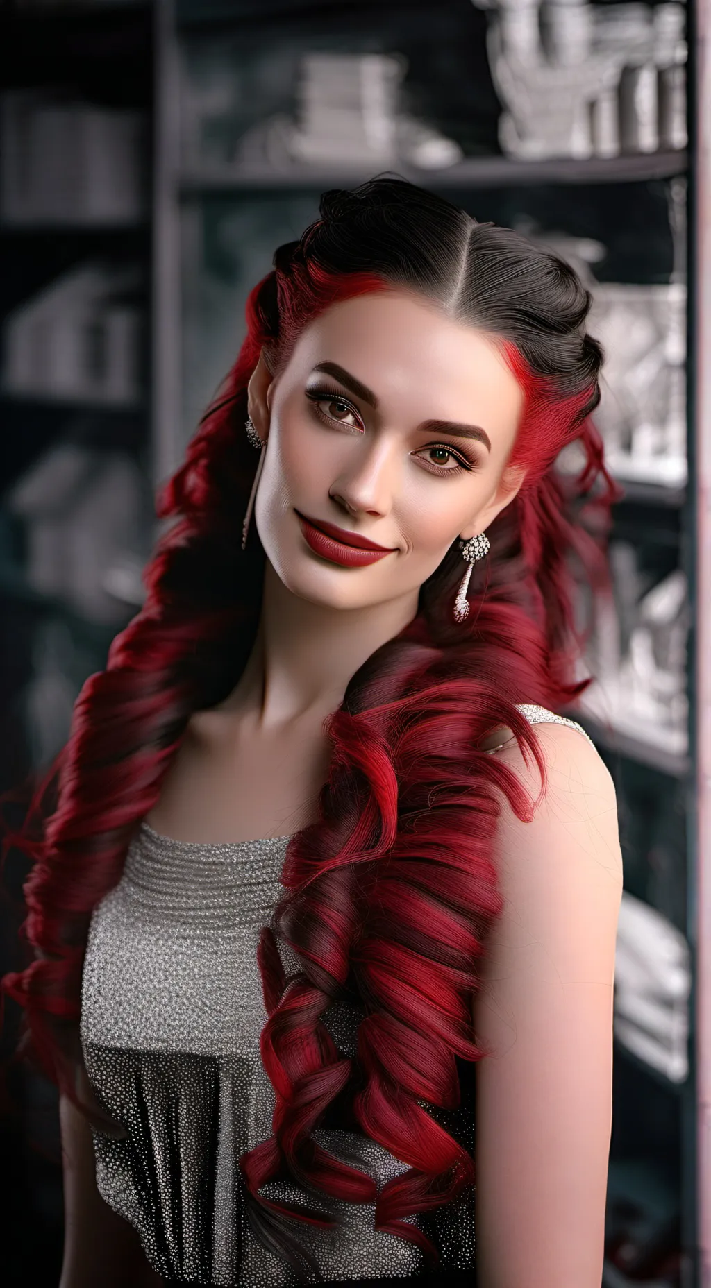 ai character: Red background