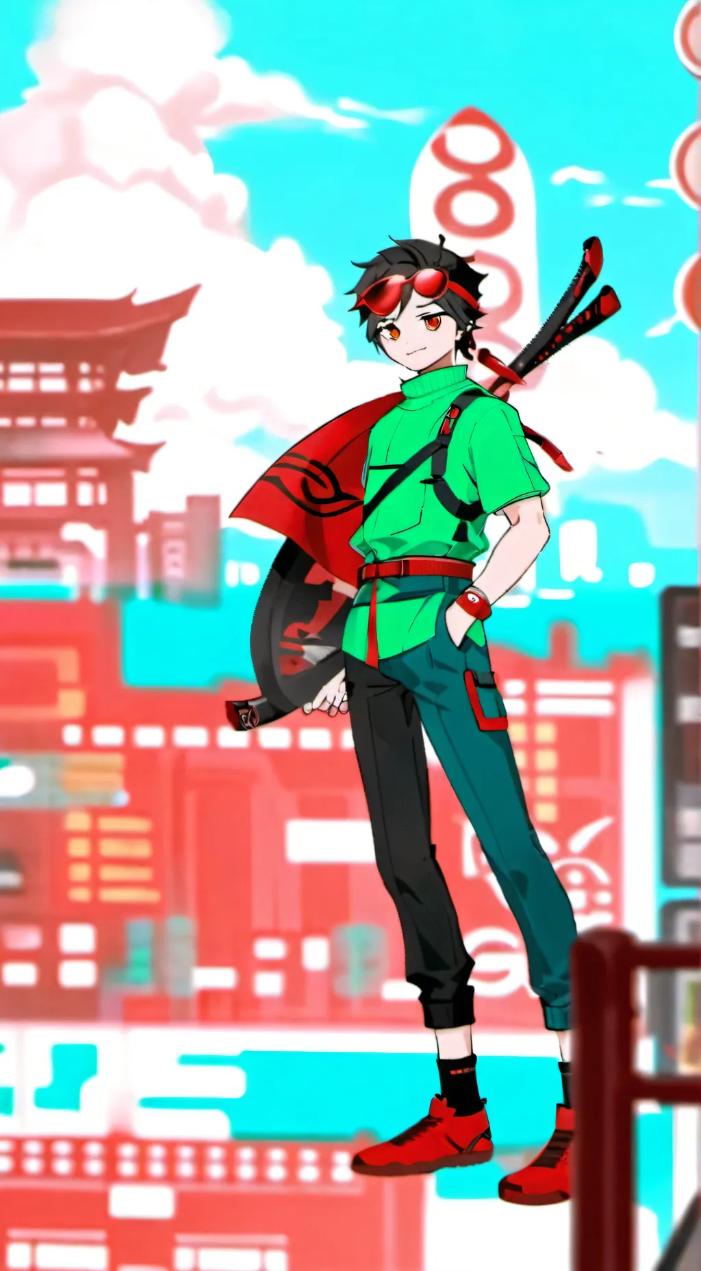 ai character: Carson  background