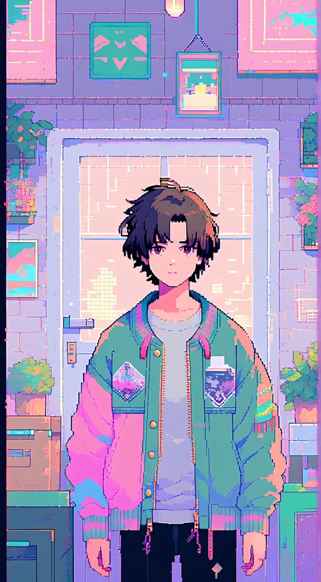 ai character: Stranger react background