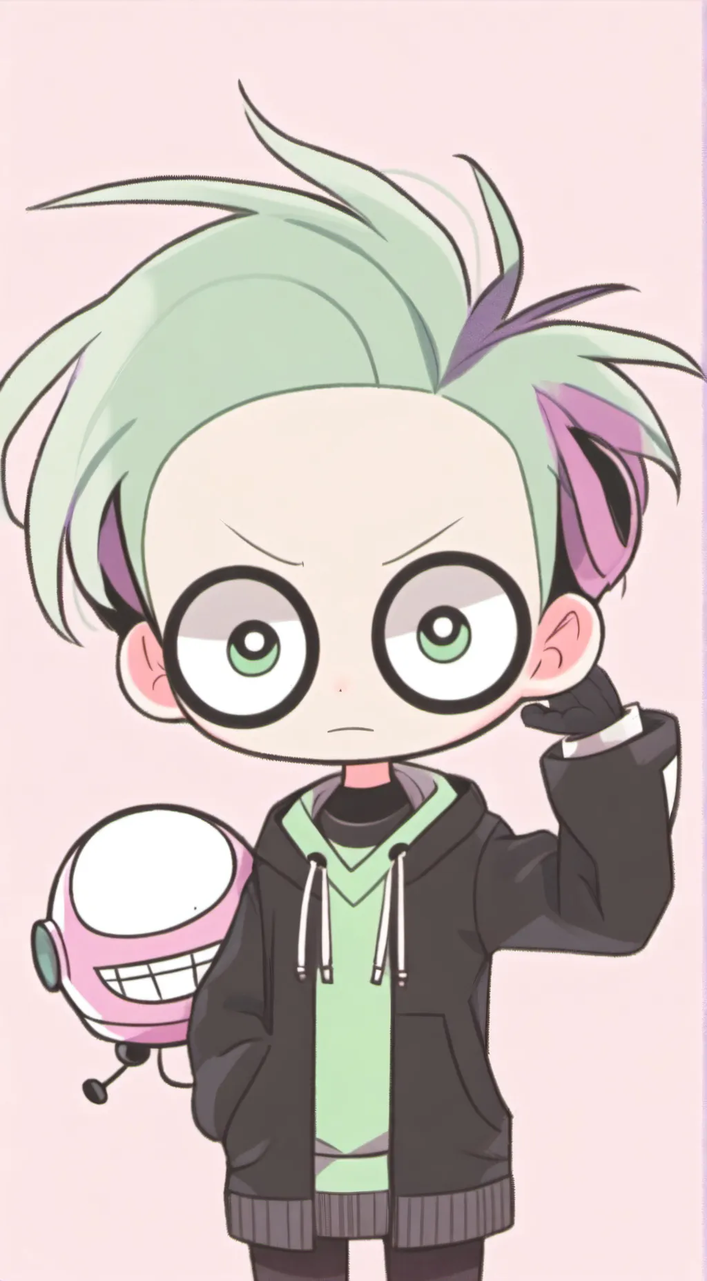 ai character: Scene kid AI <3 background