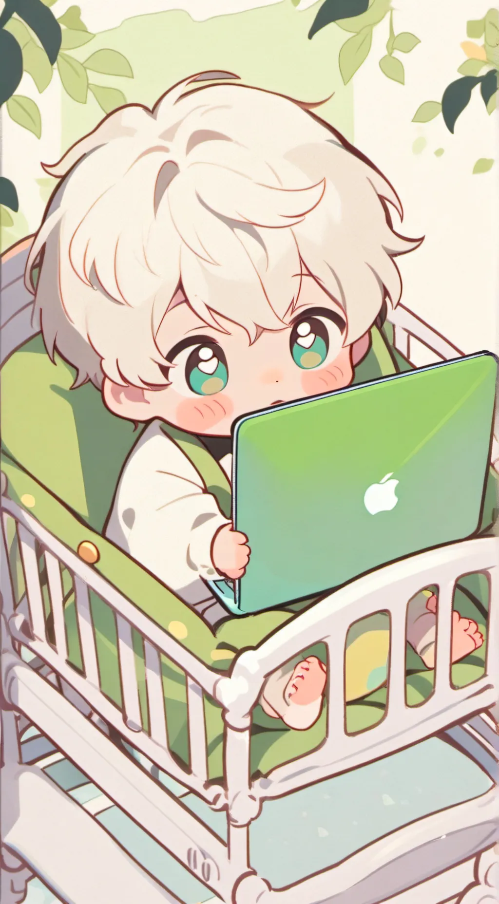 ai character: Computer Babies background