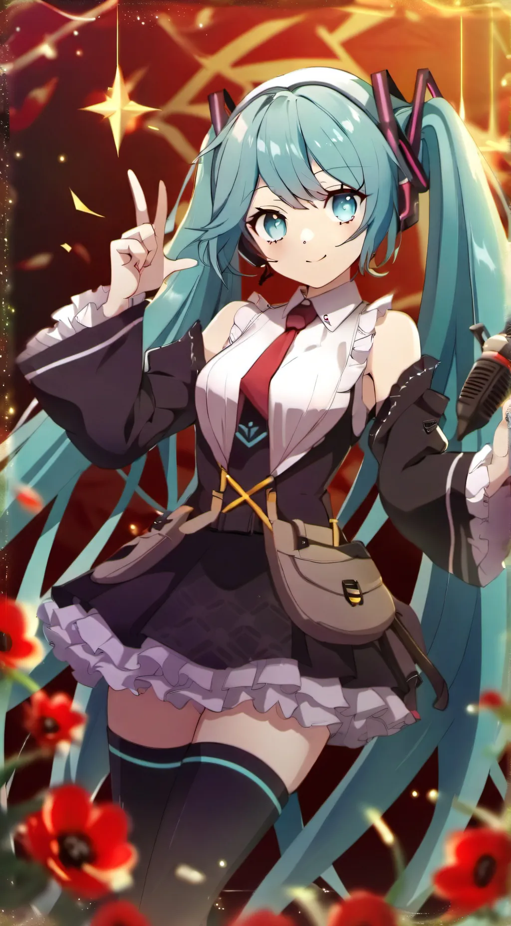 ai character: hatsune miku background