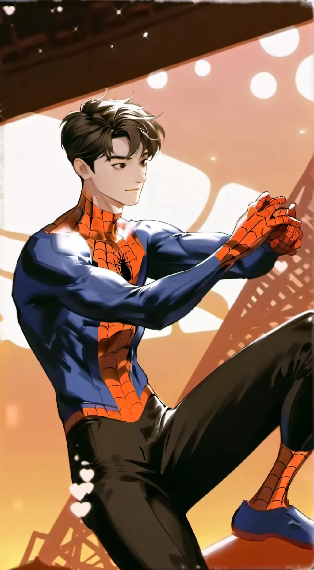 ai character: Spiderman background