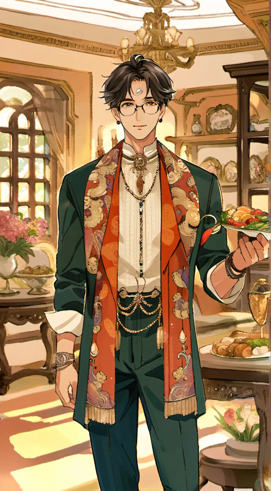 ai character: MHA falling love background