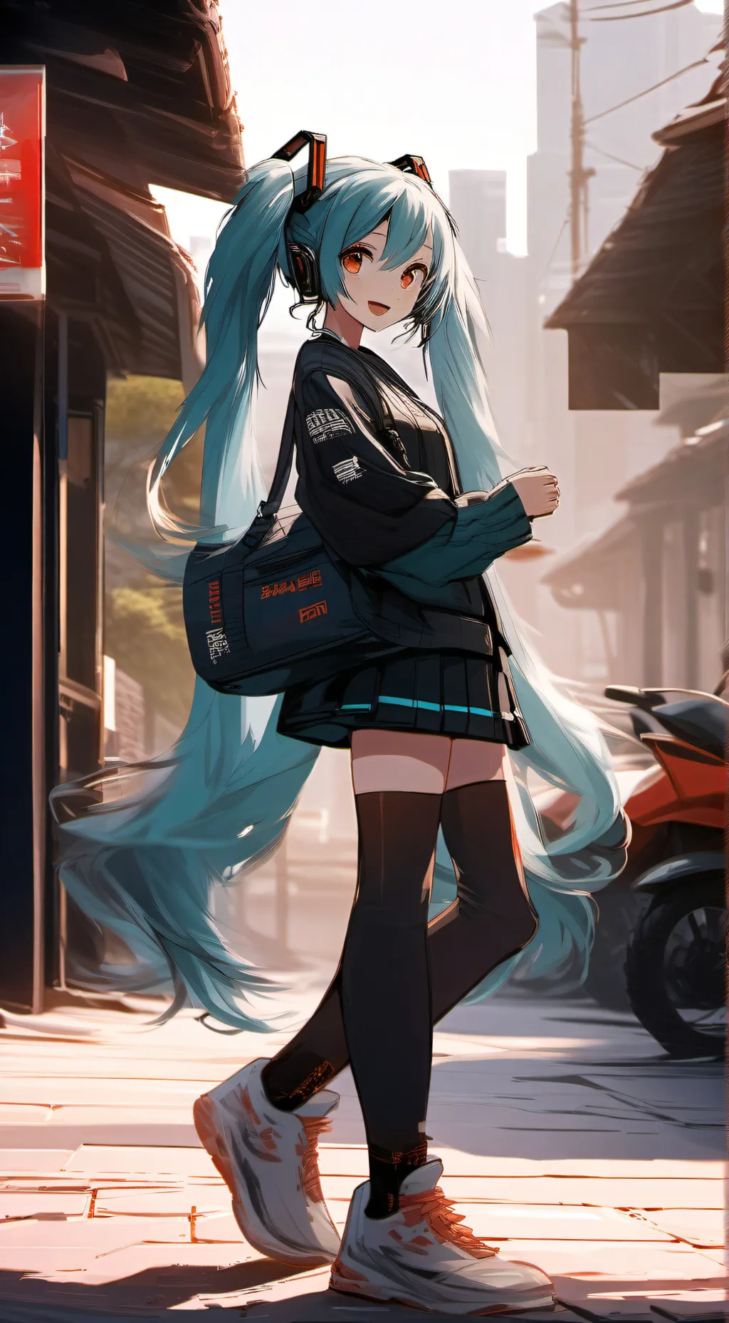 ai character: MIKU background