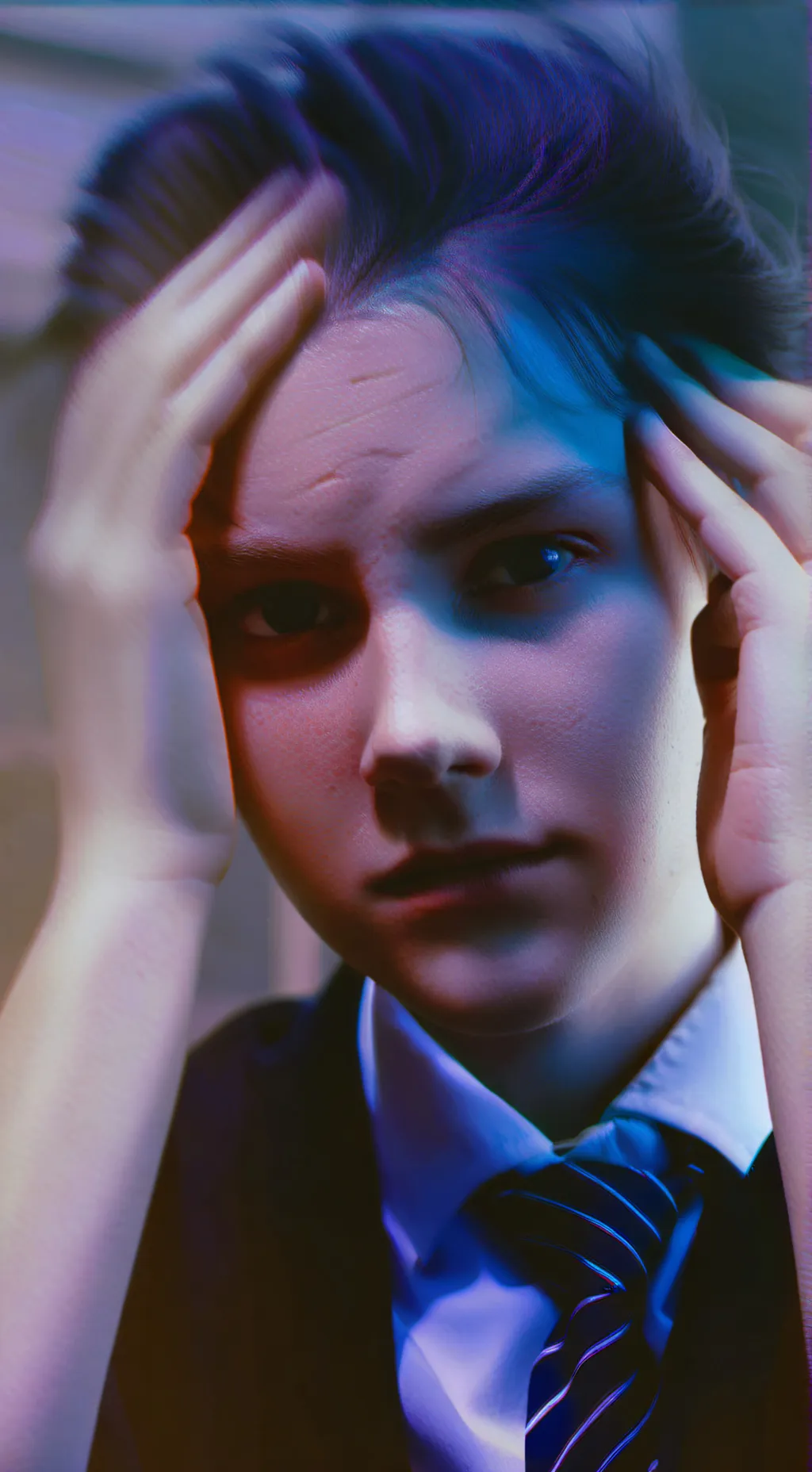 ai character: Hayley  background