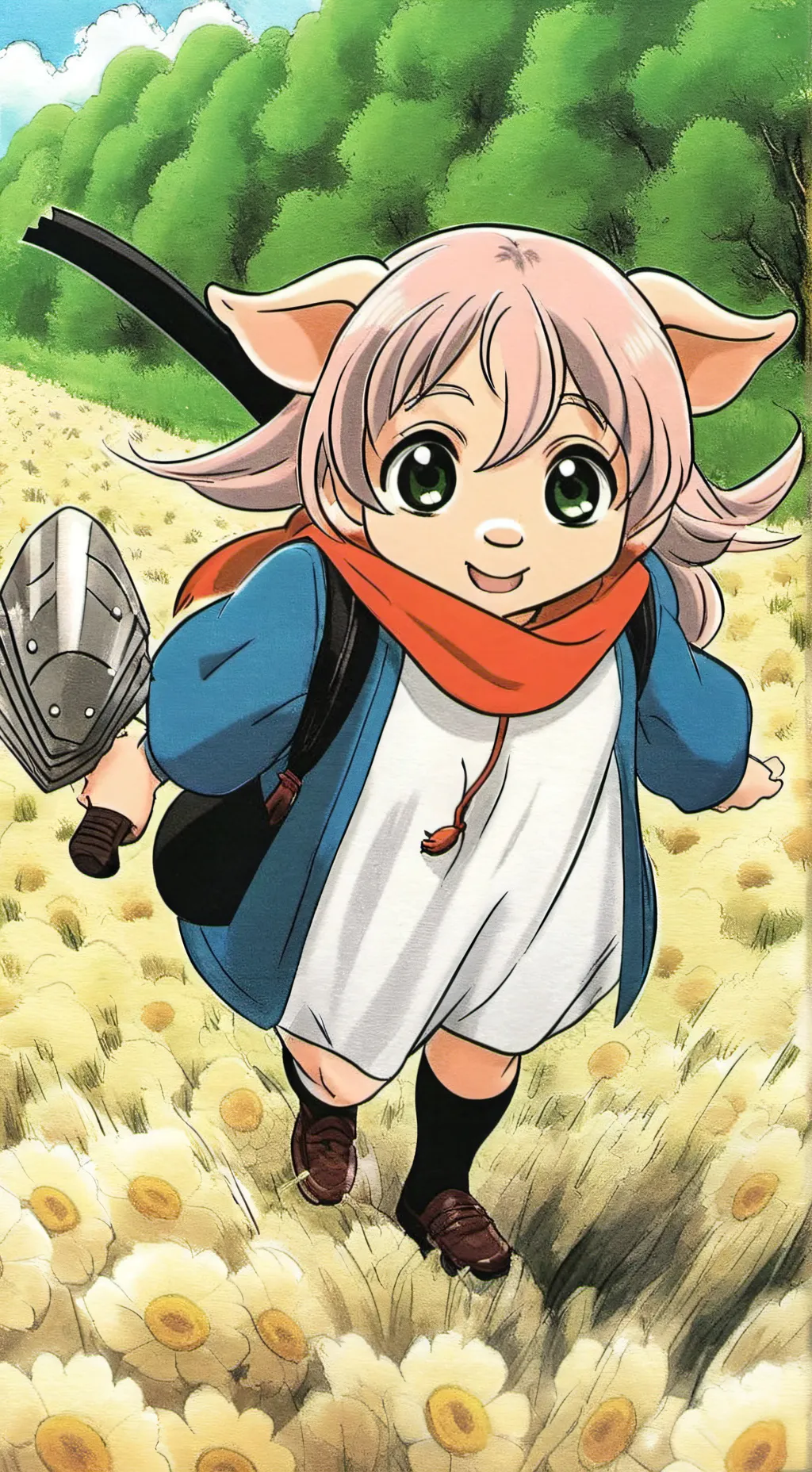 ai character: pig background