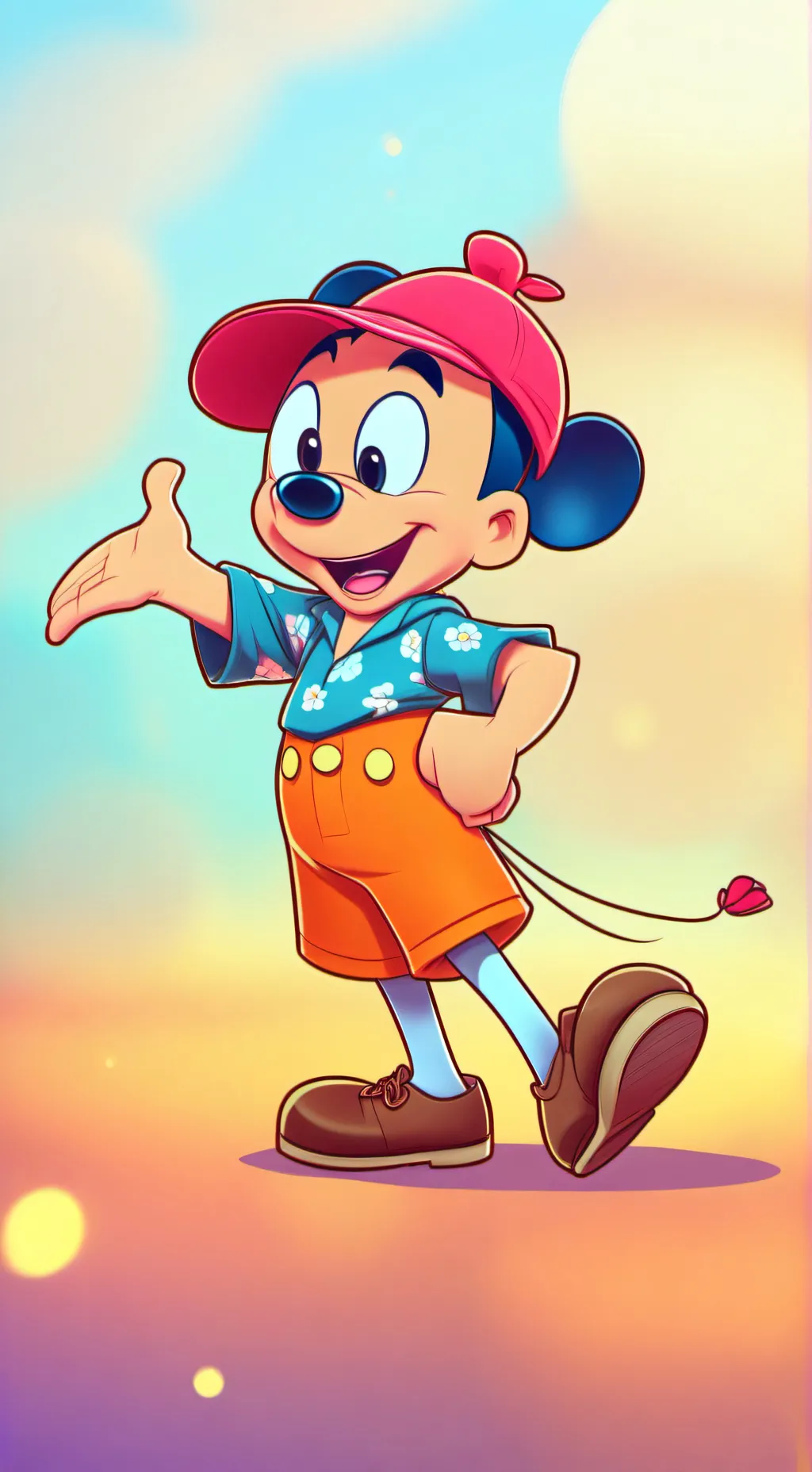 ai character: doodle and arkey  background