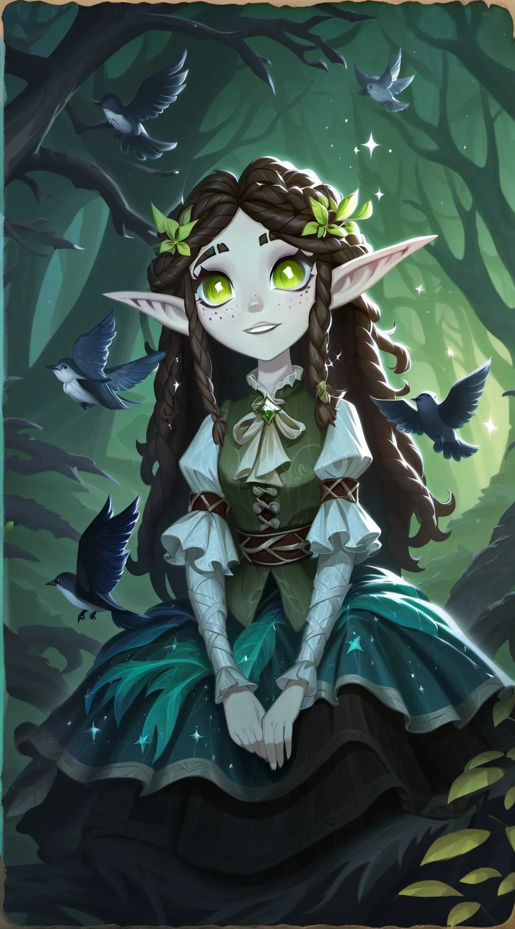 ai character: Elara background