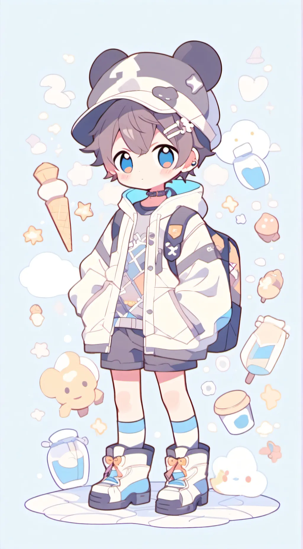 ai character: momo ou toru background