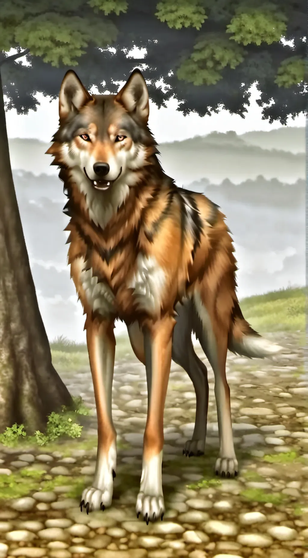 ai character: Root infection  background