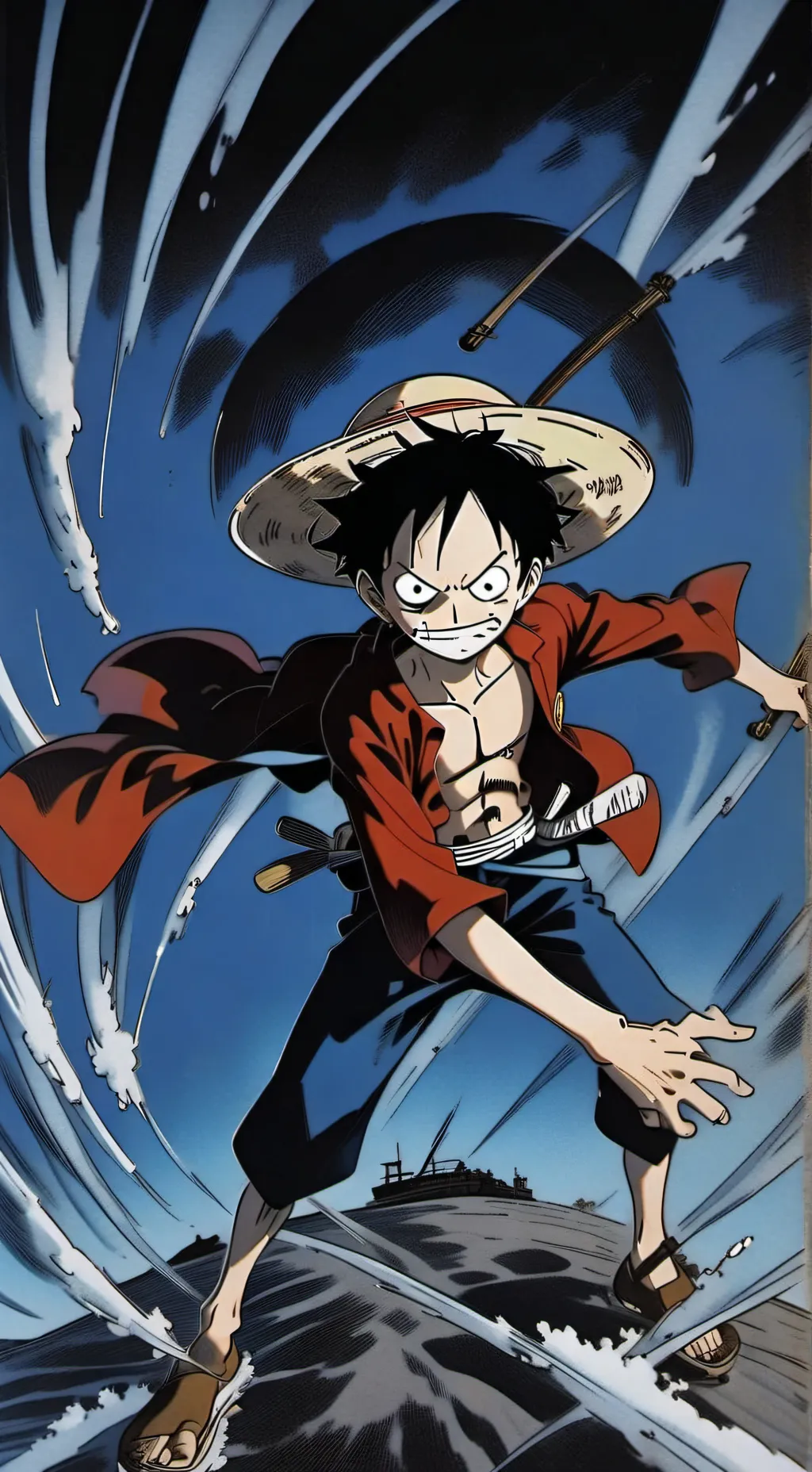 ai character: One Piece background