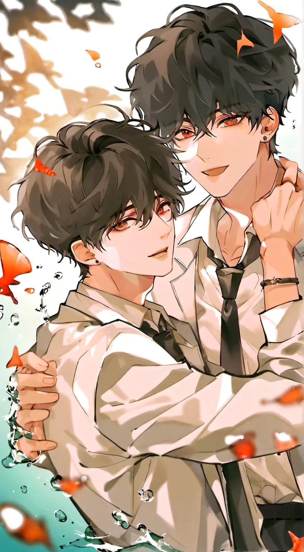 ai character: MHA fall in love background