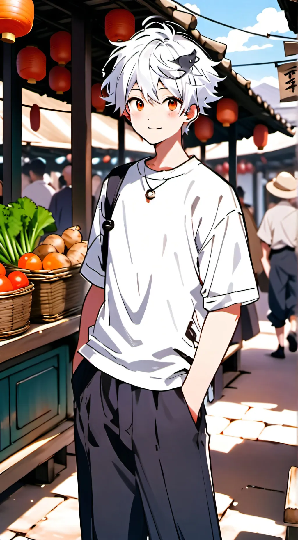 ai character: tanjiro  background