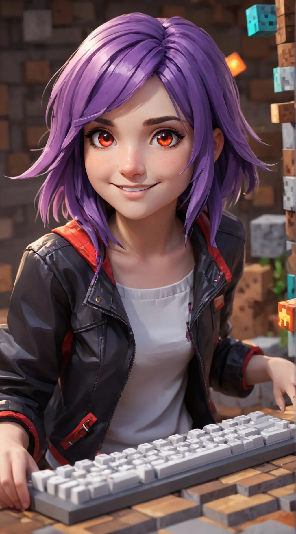 ai character: Aphmau background