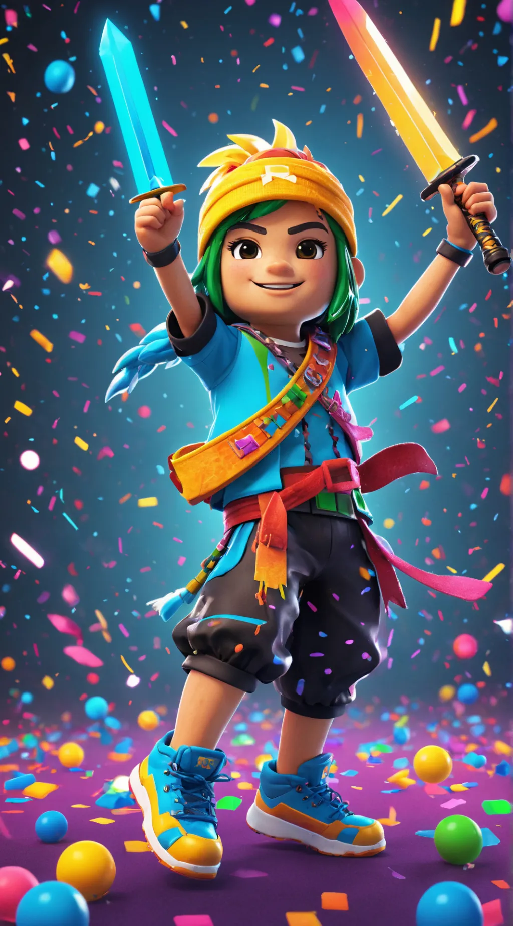 ai character: RobloxCharacter background