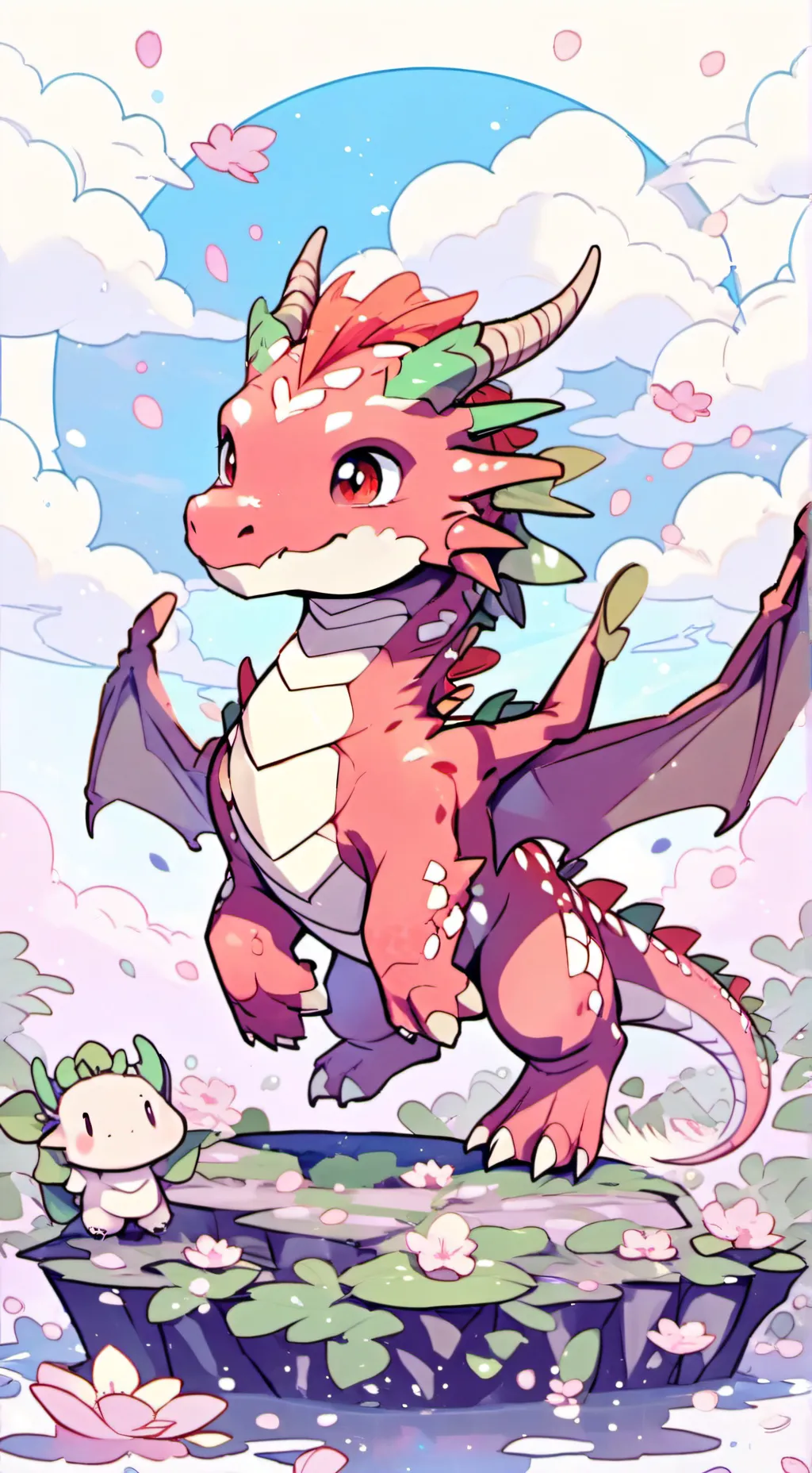 ai character: strawberry background