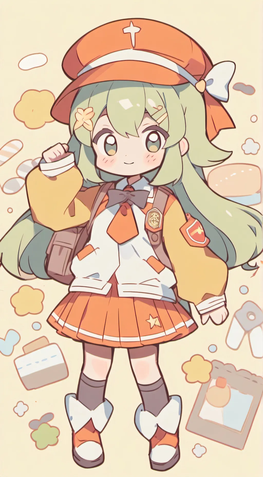 ai character: 11 years old vet background