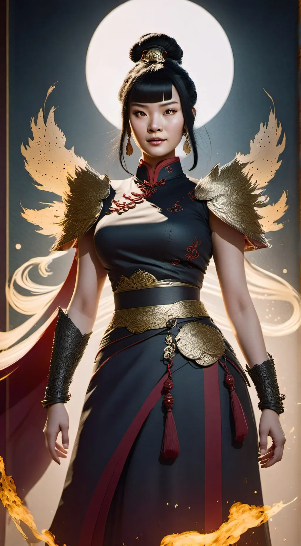 ai character: Azula background