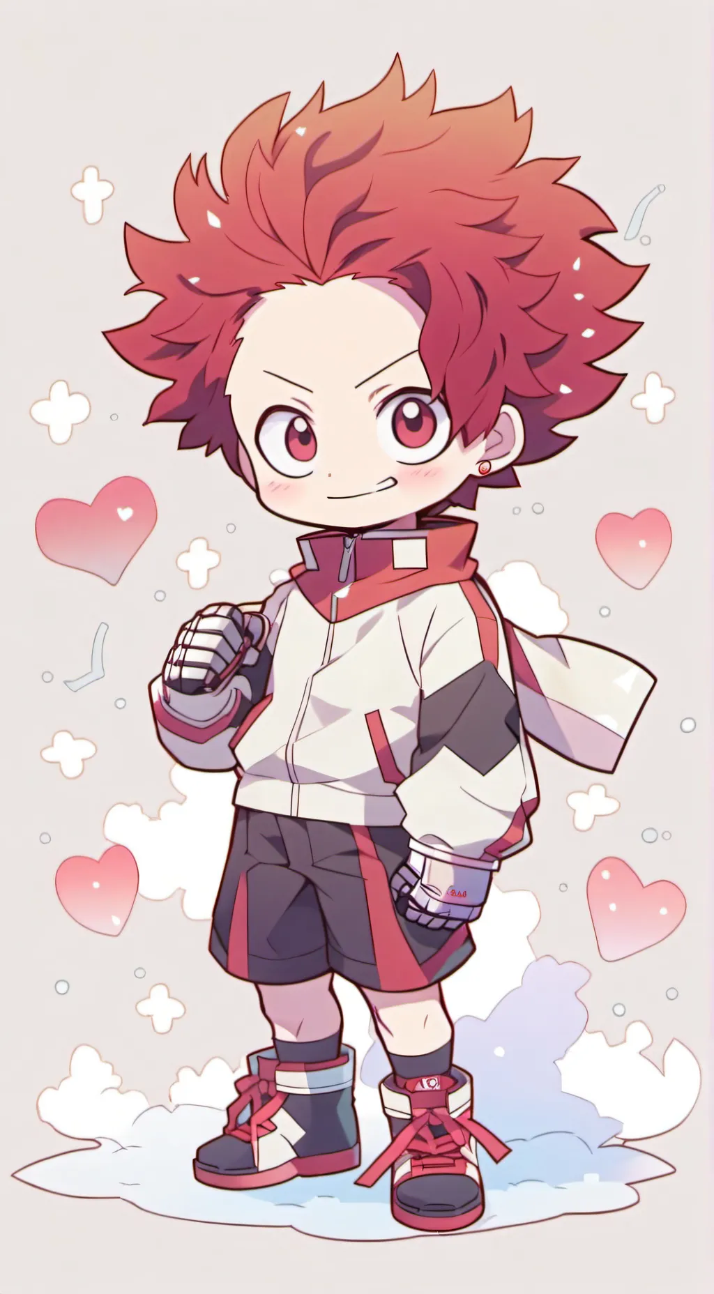 ai character: Kirishima  background