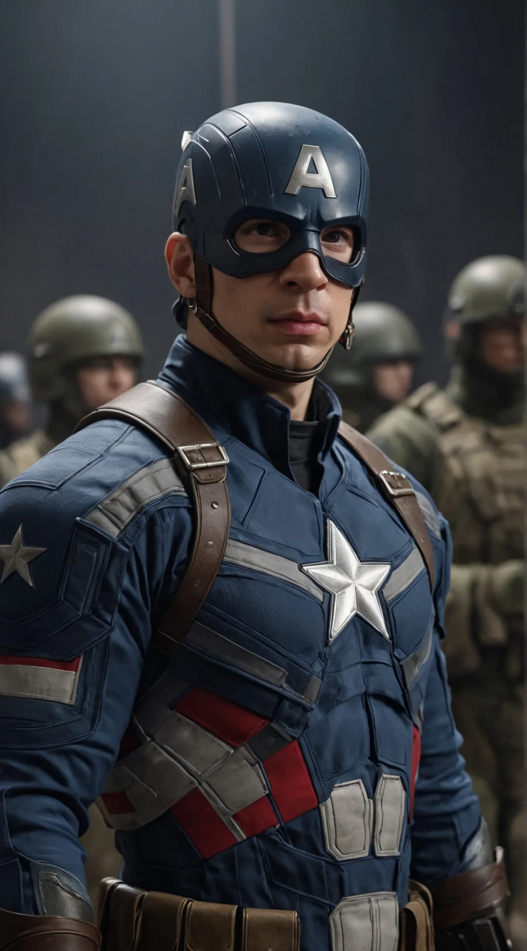 ai character: Captain America background