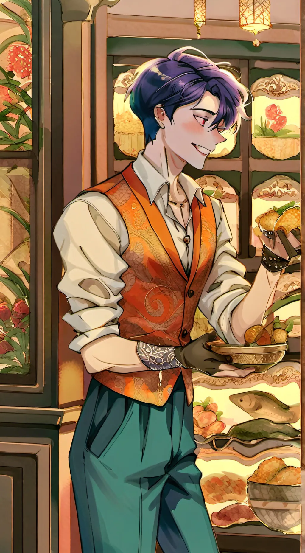 ai character: Ethan  background