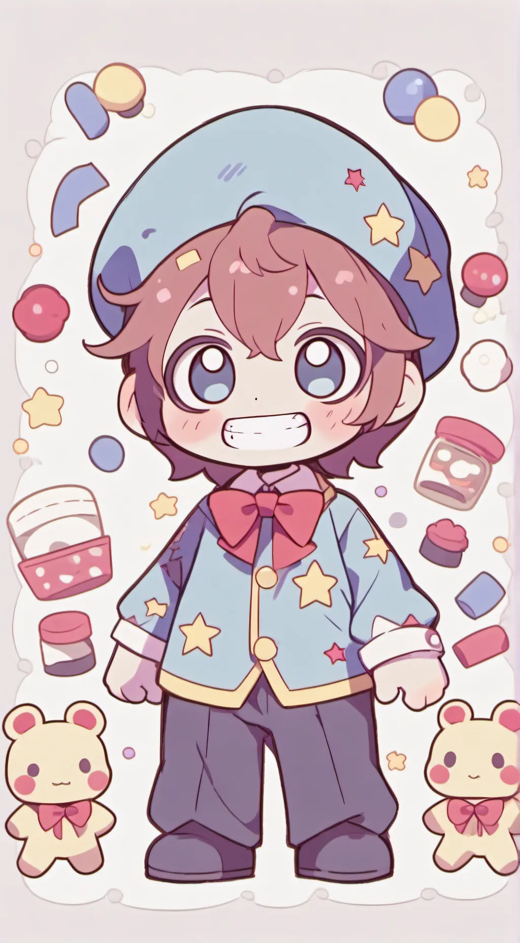 ai character: Moon tsams background