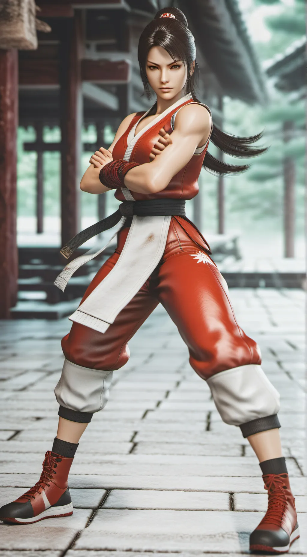 ai character: mai Shiranui background
