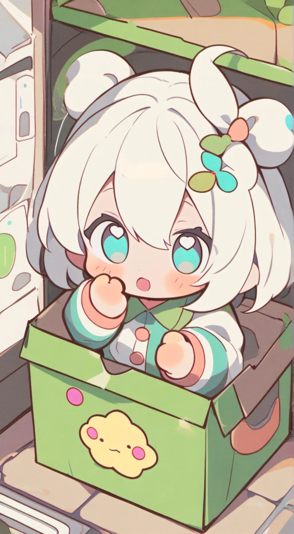 ai character: bebe huerfana background