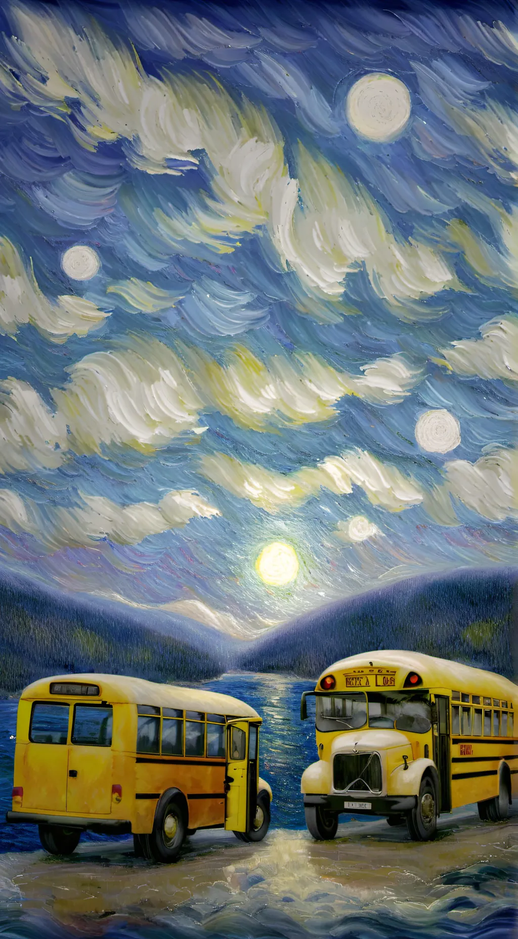 ai character: emoji school trip background