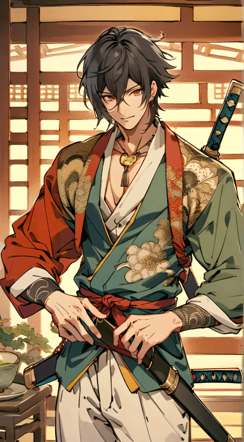 ai character: Seojun Miyamoto background